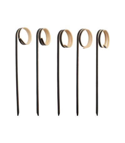 Product foto van Houten prikkers zwart set van 100 Twister