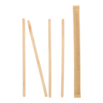 Product foto van Houten roerstaafjes set van 100 pure 17