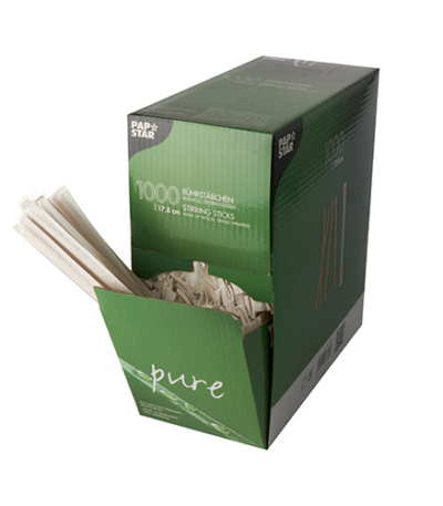 Product foto van Houten roerstaafjes set van 1000 17