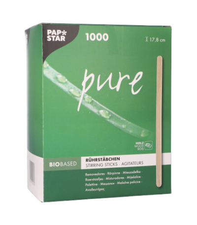 Product foto van Houten roerstaafjes set van 1000 pure