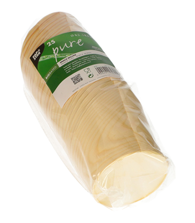 Product foto van Houten snackbekers set van 25