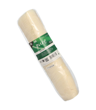 Product foto van Houten snackbekers set van 50 naturel