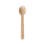 Product foto van Houten sporks 16 cm set van 100