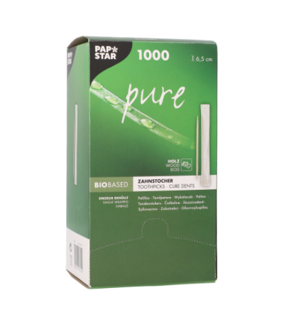 Product foto van Houten tandenstokers set van 1000 pure
