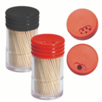 Product foto van Houten tandenstokers set van 260 met dispenser