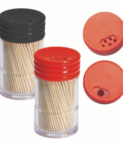 Product foto van Houten tandenstokers set van 260 met dispenser