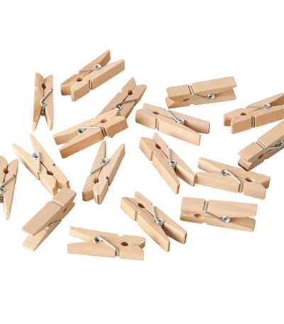 Product foto van Houten wasknijpers mini set van 100