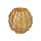 Product foto van Kaarsen bolkaars goud 10cm Pine Cone
