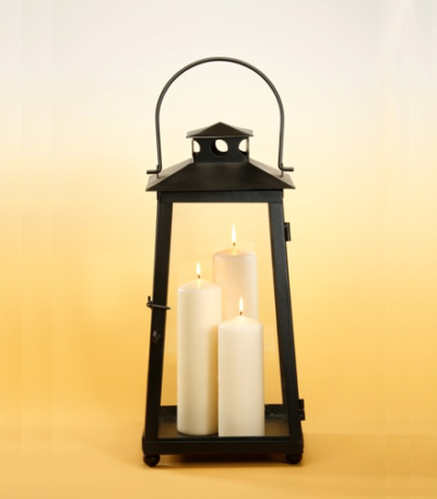 Product foto van Kaarsen lantaarnkaarsen ivoor set van 3