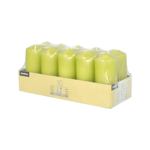 Product foto van Kaarsen stompkaarsen kiwi set van 10