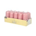 Product foto van Kaarsen stompkaarsen oudroze set van 10