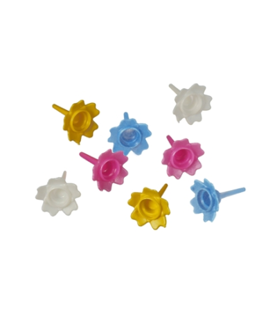 Product foto van Kaarshouders assorti kleuren set van 144