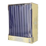 Product foto van Kandelaarkaarsen donkerblauw set van 50 22cm