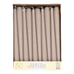 Product foto van Kandelaarkaarsen greige set van 50 2