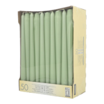 Product foto van Kandelaarkaarsen groen jade set van 50 22cm