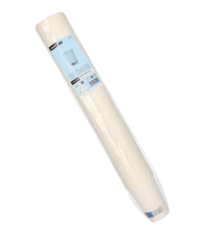 Product foto van Karton Automaatbekers To Go wit set van 80 180ml