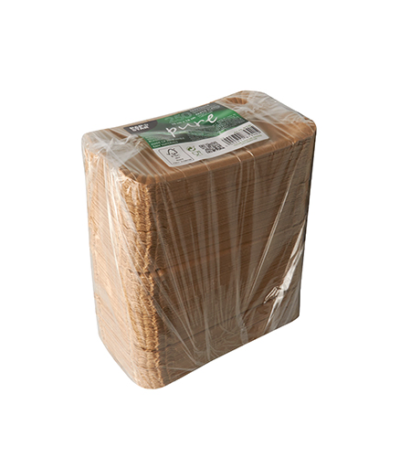 Product foto van Karton Borden bruin hoekig 10x16 cm set van 250