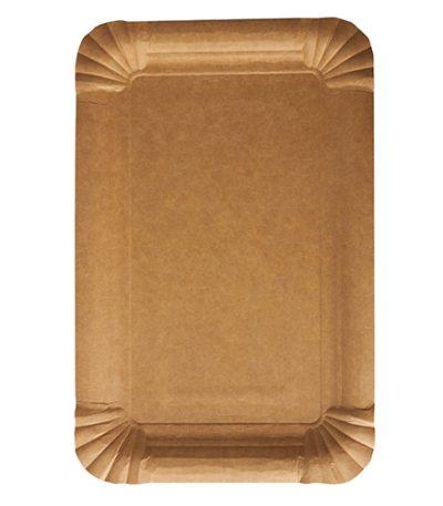 Product foto van Karton Borden bruin hoekig 13x20 cm set van 250