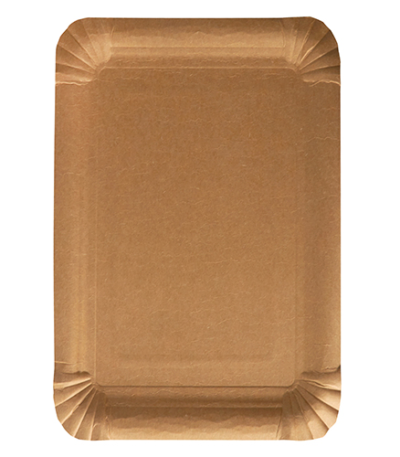 Product foto van Karton Borden bruin hoekig 250 stuks