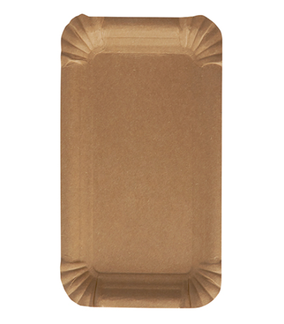 Product foto van Karton Borden hoekig bruin set van 250