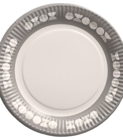 Product foto van Karton Borden rond 23cm Pastilles set van 10