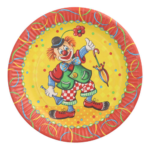 Product foto van Karton Borden rond Clown set van 50