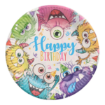 Product foto van Karton Borden rond Funny Monsters set van 10