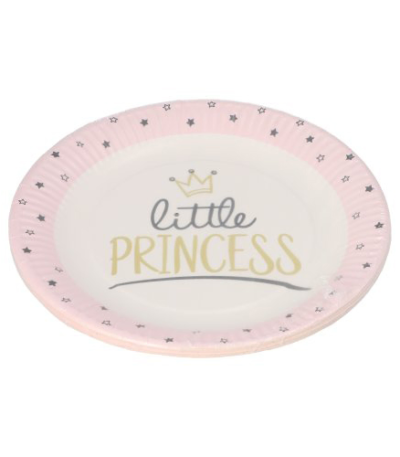 Product foto van Karton Borden rond Little Princess set van 10