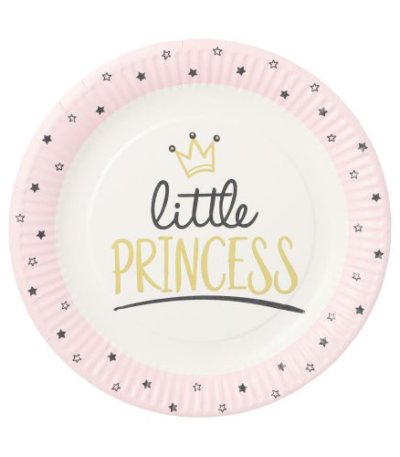 Product foto van Karton Borden rond Little Princess set van 10