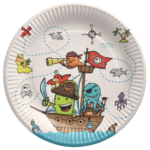 Product foto van Karton Borden rond Pirate Crew set van 10
