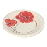 Product foto van Karton Borden rond Poppy 10 stuks