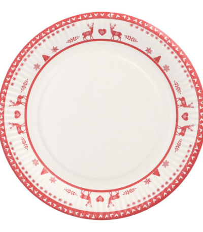 Product foto van Karton Borden rond Rennes 23 cm set van 10