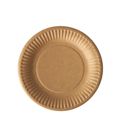 Product foto van Karton Borden rond bruin set van 20