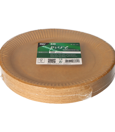 Product foto van Karton Borden rond bruin set van 50