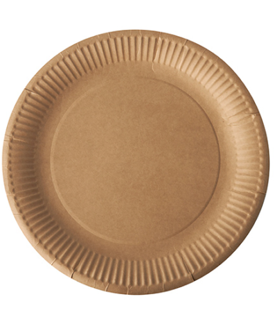 Product foto van Karton Borden rond bruin set van 50