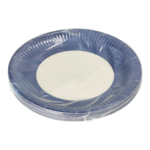 Product foto van Karton Borden rond donkerblauw set van 20
