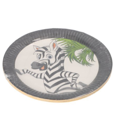 Product foto van Karton Borden rond mixed set van 10 Jungle