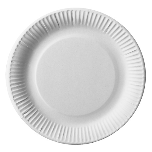 Product foto van Karton Borden rond wit set van 200 23cm