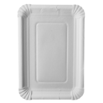 Product foto van Karton Borden wit hoekig 18x26 cm set van 250