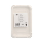 Product foto van Karton Borden wit hoekig 20 stuks