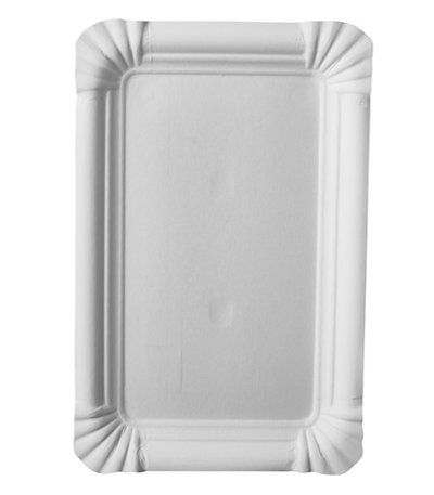 Product foto van Karton Borden wit hoekig 20 stuks