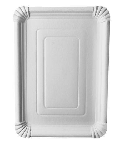 Product foto van Karton Borden wit hoekig 24x33cm set van 125