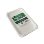 Product foto van Karton Borden wit hoekig set van 12 13x20cm