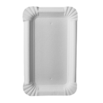 Product foto van Karton Borden wit hoekig set van 250 9cm x 15cm