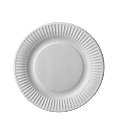 Product foto van Karton Borden wit rond 18 cm set van 100