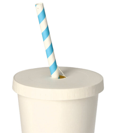 Product foto van Karton Deksels voor drinkbekers wit set van 50