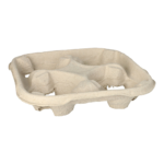 Product foto van Karton Draagtray natuur voor 4 bekers set van 110 To Go