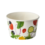Product foto van Karton Saladeschalen To Go 600ml wit set van 50