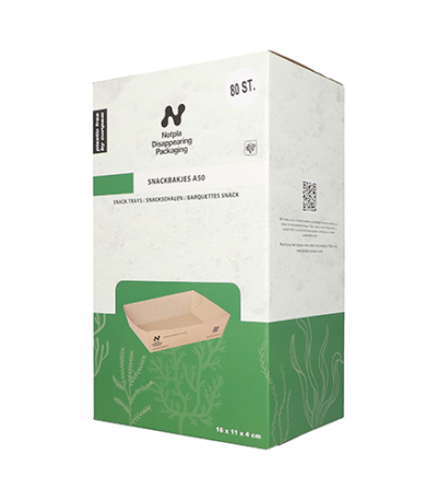 Product foto van Karton snackbakjes bruin set van 80 NOTPLA