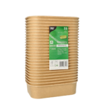 Product foto van Karton Verpakkingsbekers bruin set van 25 500ml